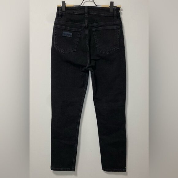Ganni Cropped Black Jeans — Size 26W x 32L - Picture 13 of 13